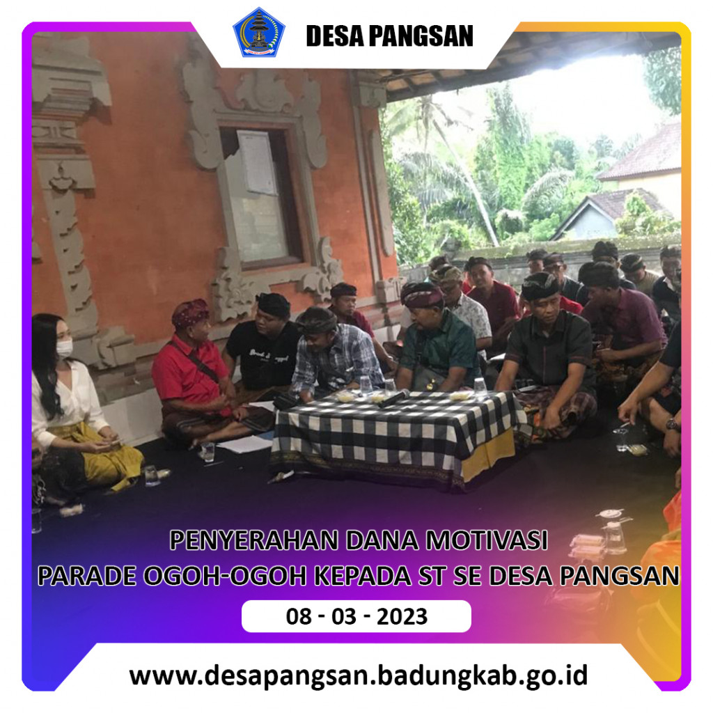 Penyerahan Motivasi dalam Rangka Parade Ogoh-Ogoh Desa Pangsan Tahun 2023